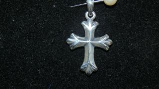 Retired/rare James Avery Sterling Silver (rounded Fleuree Cross) Pendant/charm