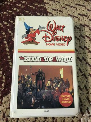 Walt Disneys The Island At The Top Of The World Big Box Slip Rare Oop Vhs