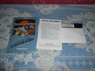 1982 Star Blazer By Broderbund Software For Apple Ll Computer Game Rare