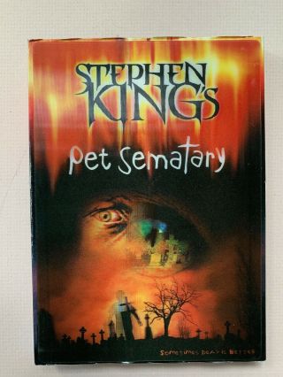 Pet Sematary Rare Australian Dvd Cult 80s Stephen King Horror Novelty 3d Cover