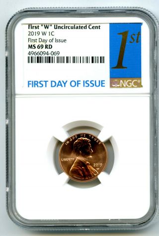 2019 W Lincoln Penny Ngc Ms69 Uncirculated Cent First Day Rare Cert 4966094 - 069