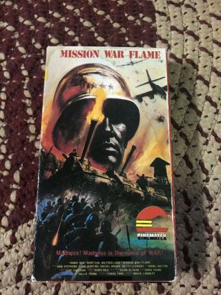 Mission War Flame Big Box Slip Rare Oop Vhs