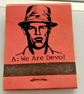 Devo " Are We Not Men " Matchbook Cover Rare