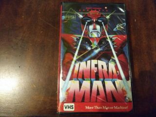 Infra Man Prism Entertainment Vhs Rare Tape In Clamshell Case