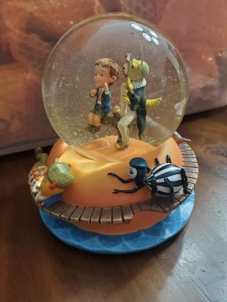 Disney James And The Giant Peach My Name Is James Musical Snow Globe RARE damage 8