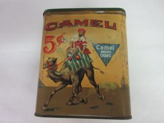 Vintage Rare Advertising Tobacco Camel Vertical Cigar Tin 565 - X