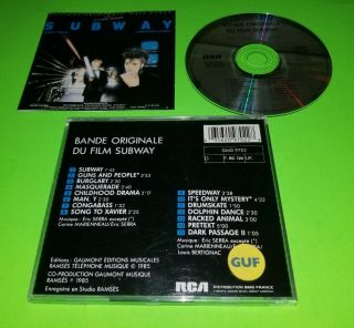 Subway 1985 Soundtrack - Rare French Import Cd In Great Shape