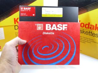 8” Eight Inch Basf Huge floppy disk From 1984 Rare 3
