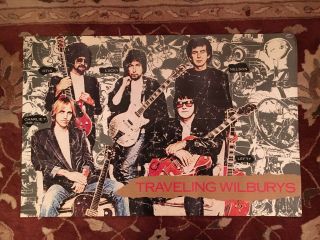 Traveling Wilburys Rare Promotional Poster From 1988 Tom Petty Dylan G Harrison