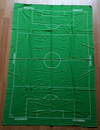 Subbuteo Set M C109: Green Baize Playing Pitch Cloth Rare Football Accessories 2
