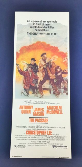 1979 The Passage Movie Poster 14 X 36 Anthony Quinn Rare Size