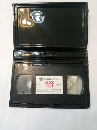BLOOD CULT - VHS 1985 horror movie rare cult film Vintage psycho cinema 4