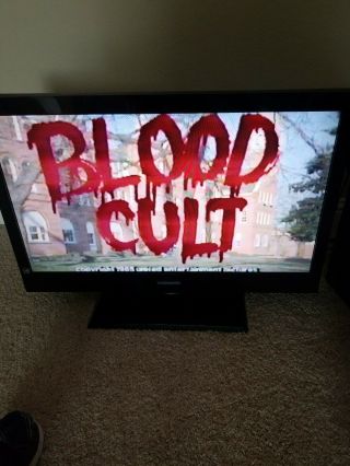 BLOOD CULT - VHS 1985 horror movie rare cult film Vintage psycho cinema 5