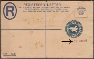 Tanganyika Africa 30c Registered Letter With Rare Colonias Archival Proof Ovpt.