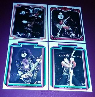 Rare Kiss Cards Donruss Series 3 29,  34,  49&60 Australia Nm -