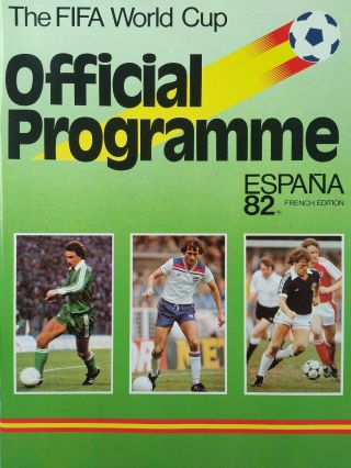 1982 Fifa World Cup Official Tournament Programme French Edition.  Rare.