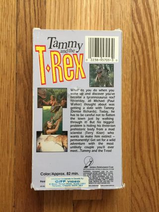 Tammy and the T - Rex (1994) VHS Video Cult Comedy Horror RARE Paul Walker 2