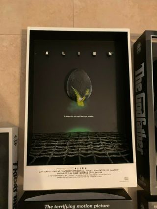 Mcfarlane Toys Alien 06 3d Movie Poster Masterworks Pop Culture Sculpture Rare
