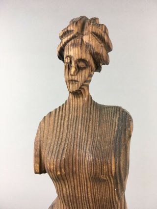 Rare Witco Mid Century Tiki Modern Wood Sculpture Venus de Milo 5