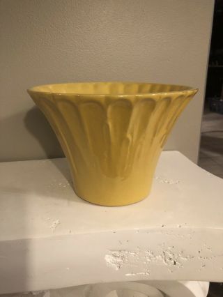 Vintage Frankoma Yellow Pottery A8 11” Vase Rare