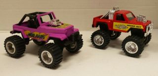 Vintage Tootsie Toy Swamp Rat Custom Ford F - 150 Red & Mud Hawg Jeep Rare