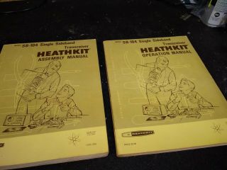 Vintage Rare Heathkit Sb - 104 Assembly And Operation Manuals