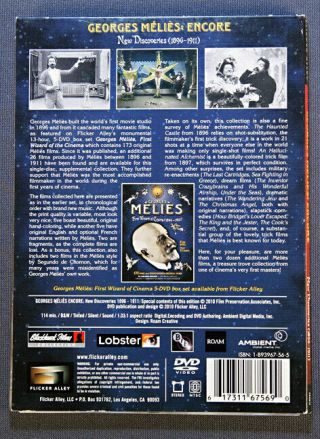 GEORGES MELIES ENCORE DVD WITH 26 RARE FILMS FROM 1896 - 1911 2010 2