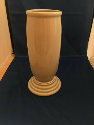 Rare Fiestaware Pearl Gray Millennium Iii Vase No Longer In Production.