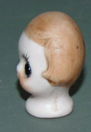 RARE ANTIQUE Bisque Doll Head MINIATURE GOOGLIE Germany 2