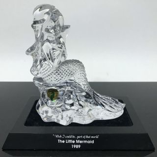 Rare Waterford Little Mermaid Disney Crystal Art Sculpture Statue 510/750