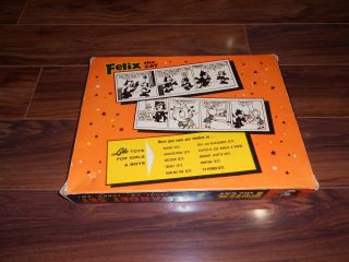 RARE 1950 ' S FELIX THE CAT 2 IN 1 TARGET SET,  IN THE BOX 5