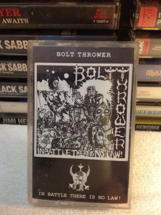 Bolt Thrower In Battle There Is No Law Cassette Rare Death Metal 1990 Og Press