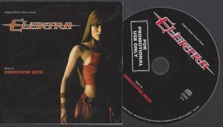 Elektra Christophe Beck Motion Picture Score Rare Promo Full Album Cd