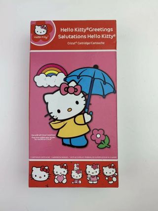 Hello Kitty Greetings Salutations Cricut Cartridge Rare Linked