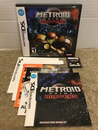 Metroid Prime: Hunters (nintendo Ds) Complete Rated T Teen Rare