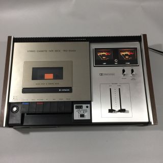 Rare Japan Hitachi Stereo Cassette Tape Deck Model Trq - 2040d Read Desc