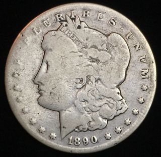 1890 - Cc Morgan Silver Dollar Rare Carson City $1 Coin