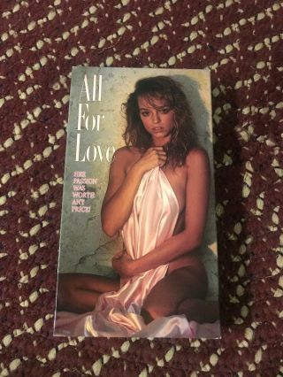 All For Love Sexy Sleaze Big Box Slip Rare Oop Vhs