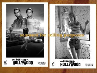 Once Upon A Time In Hollywood Rare Press Photo Set Of 45 B&w Stills Tarantino