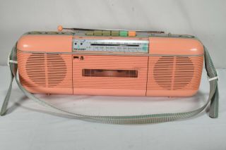 Rare Vintage Sharp Qt - 50 (p) Stereo Am/fm Cassette Recorder Radio Strap