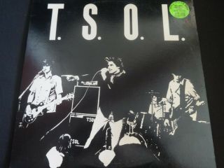 T.  S.  O.  L.  " Self - Titled " Ep.  2nd Pressing W/silver Labels.  Very Rare