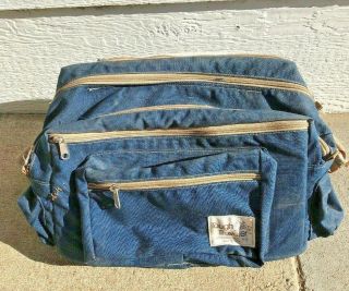 Tough Traveler Camera Bag Vintage Blue Made In Usa Schenectady York Ny Rare