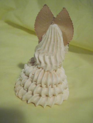 ANTIQUE BRIDE & GROOM CAKE TOPPER,  hard frosting,  1950 ' s rare collector piece 3