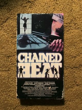 Chained Heat Sexy Sleaze Big Box Slip Rare Oop Vhs