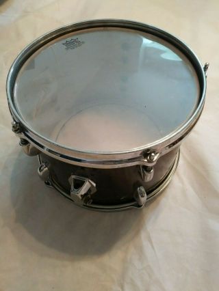 12 " Tom Gretsch Old Black Drum Part Really Rare Serial 78490 With Hoops