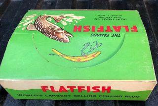 10 Lures In Display Box Flatfish Lure,  Helin Tackle Company F7 Lo Rare 5