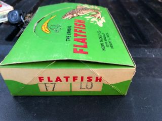 10 Lures In Display Box Flatfish Lure,  Helin Tackle Company F7 Lo Rare 7