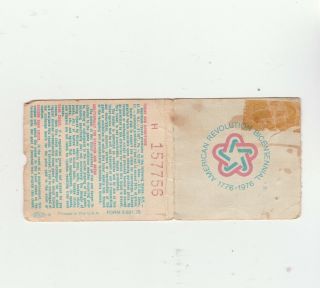 Rare Vintage Led Zeppelin Chicago Stadium 1977 Concert Ticket Stub 2