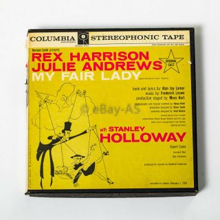 My Fair Lady Broadway Cast Columbia Two Tape Box Set Reel To Reel Tape.  Rare