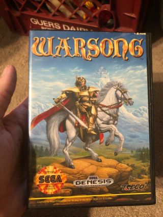 Warsong (sega Genesis,  1991) Rare Game Cib